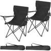 2 Sillas De Camping Gil - Negro