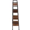 Estantería De Escalera Newcastle 57,5 X 35,5 X 139cm - Madera Industrial Oscura