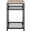 Tectake Mesa de bar Kerry 120x40x100,5cm - madera industrial clara, roble  Sonoma