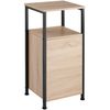 Mueble Auxiliar Durham 38,5x31,5x81cm - Madera Industrial Clara, Roble Sonoma