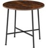 Mesa De Comedor Ennis 80x76cm - Madera Industrial Oscura