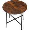 Mesa De Comedor Ennis 80x76cm - Madera Industrial Oscura