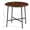 Mesa De Comedor Ennis 80x76cm - Madera Industrial Oscura