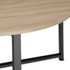 Mesa De Centro Aberdeen 88,5x47cm - Madera Industrial Clara, Roble Sonoma