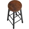 Set De 2 Taburetes De Bar Keynes - Madera Industrial Oscura