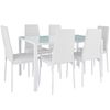 Conjunto De Mesa Y 6 Sillas De Comedor Brandenburg - Blanco/blanco