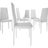 Conjunto De Mesa Y 6 Sillas De Comedor Brandenburg - Blanco/blanco