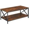 Mesa De Café 100x55x45,5cm - Madera Industrial Oscura