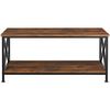 Mesa De Café 100x55x45,5cm - Madera Industrial Oscura