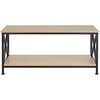 Mesa De Café 100x55x45,5cm - Madera Industrial Clara, Roble Sonoma