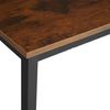 Mesa De Escritorio Sílex - Madera Industrial Oscura, 120 Cm