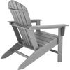 Silla De Jardã­n Con Reposapiã©s Estilo Adirondack - Gris Claro