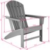 Silla De Jardã­n Con Reposapiã©s Estilo Adirondack - Gris Claro