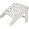 Silla De Jardã­n Con Reposapiã©s Estilo Adirondack - Blanco/blanco