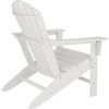 Silla De Jardã­n Con Reposapiã©s Estilo Adirondack - Blanco/blanco