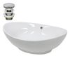 Lavabo Sobre Encimera 590x390x200 Mm Blanco Ecd Germany