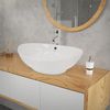 Lavabo Sobre Encimera 590x390x200 Mm Blanco Ecd Germany