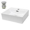 Lavabo Cerámico Rectangular 415 X 360 X 130 Mm Blanco Ecd Germany