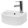 Lavabo Ovalado Cerámica - Lavadero 335x255x130 Mm Blanco Ecd Germany