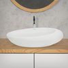 Lavabo Sobre Encimera - 585 X 375 X 145 Mm Blanco Ecd Germany