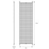 Cortina Plisada Para Ventanas 45x150cm Gris Ecd Germany