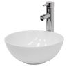 Lavabo Cerámico Ovalado 320 X 320 X 135 Mm Blanco Ecd Germany