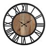 Reloj De Pared Nibelheim Redondo De Hierro Ø 92cm Negro Womo-design