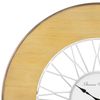 Xxl Reloj De Pared Ø 85cm Blanco Madera Natural Alfheim Womo-design