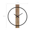 Reloj De Pared Oslo Redondo De Hierro Ø92cm Negro Womo-design