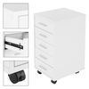 Archivador Para Oficina Con 5 Cajones 33x38x63,5 Cm Blanco Ml-design