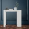 Mesa De Bar Con 3 Estantes 110x50x103 Cm Blanco Ml-design