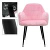 4x Juego Sillones De Comedor - Gris Rosa Ecd Germany