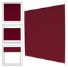 Cortina Plisada Burdeos Para Ventanas 55x200 Cm Rojo Ecd Germany