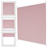 Cortina Plisada Para Ventanas 65x100 Cm Color Rosa Ecd Germany