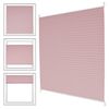 Cortina Plisada Para Ventanas 50x100 Cm Color Rosa Ecd Germany