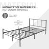 Cama De Estructura Metalica Sobre 120x200 Cm Ml-design