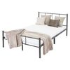 Cama De Estructura Metalica Sobre 120x200 Cm Ml-design