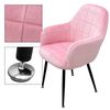 4x Juego Sillones De Comedor - Asiento Terciopelo Rosa Ecd Germany