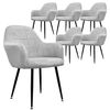 6x Juego Sillones De Comedor Gris Ecd Germany