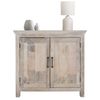 Mueble Auxiliar De Madera Bologna Shabby Chic 94x92x47 Cm Blanco Womo-design