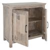 Mueble Auxiliar De Madera Bologna Shabby Chic 94x92x47 Cm Blanco Womo-design