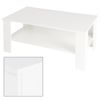 Mesa De Centro Madera 100 X 57 X 43 Cm Blanca Ml Design