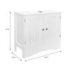 Armario Para Debajo Del Lavabo Con 2 Puertas 60x30x60cm Ml-design