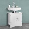 Armario Para Debajo Del Lavabo Con 2 Puertas 60x30x60cm Ml-design