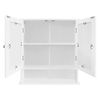 Armario Con Espejos 56x58x13cm Blanco Ml-design