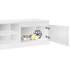 Mesa De Tv De Madera En 140x36x40 Cm Blanco Ml-design