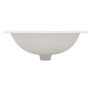 Lavabo Oval 57x195x485cm Cerámica Blanca Brillante Ecd Germany