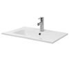 Lavabo De Cerámica Empotrado 61x16,5x46cm Blanco Ecd Germany