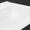 Lavabo De Cerámica Empotrado 71x16,5x46cm Blanco Ecd Germany