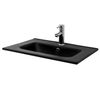 Lavabo Encastrado 61x16,5x46cm Cerámica Negra Mate Ecd Geramny